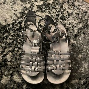 Jil Sander Silver Sandals